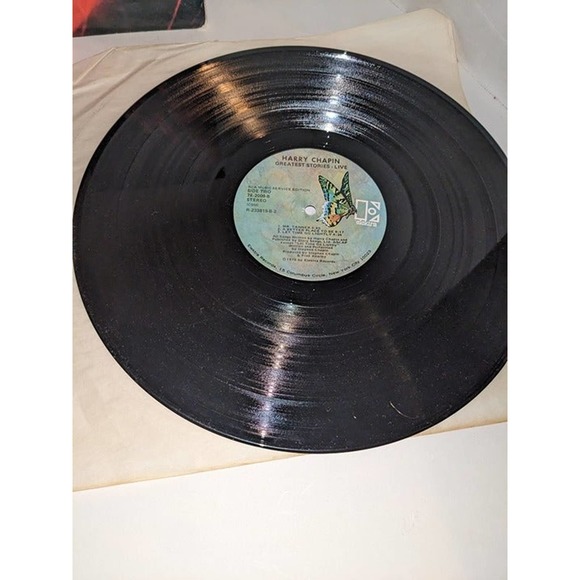 Vinyl Record HARRY CHAPIN Double LP Vintage Greatest Stories - Live - Picture 7 of 10